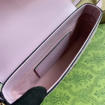 Gucci 772794 GG Super Mini Kabelka přes rameno Světle fialová