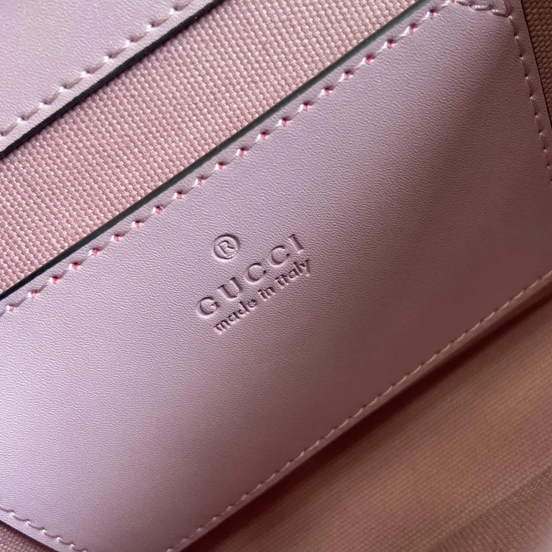 Gucci 772794 GG Super Mini Kabelka přes rameno Světle fialová