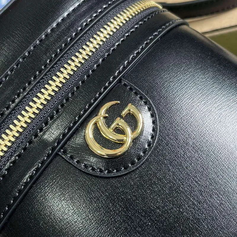 Gucci 760200 Mini Bamboo Ramenní Taška Černá