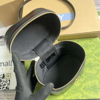 Gucci 760200 Mini Bamboo Ramenní Taška Černá