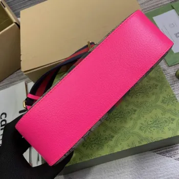 Gucci 752591 Ophidia GG Malá Křížová Taška Fuchsie