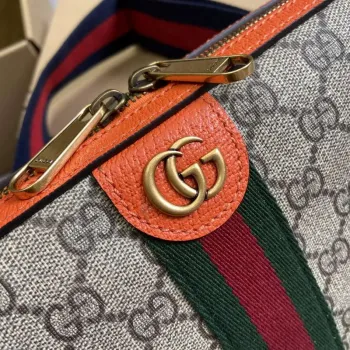 Gucci 699439 Ophidia GG Malá Krosbody Taška Jasně oranžová
