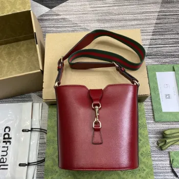 Gucci 782908 Mini Bucket Ramenní Taška Červená