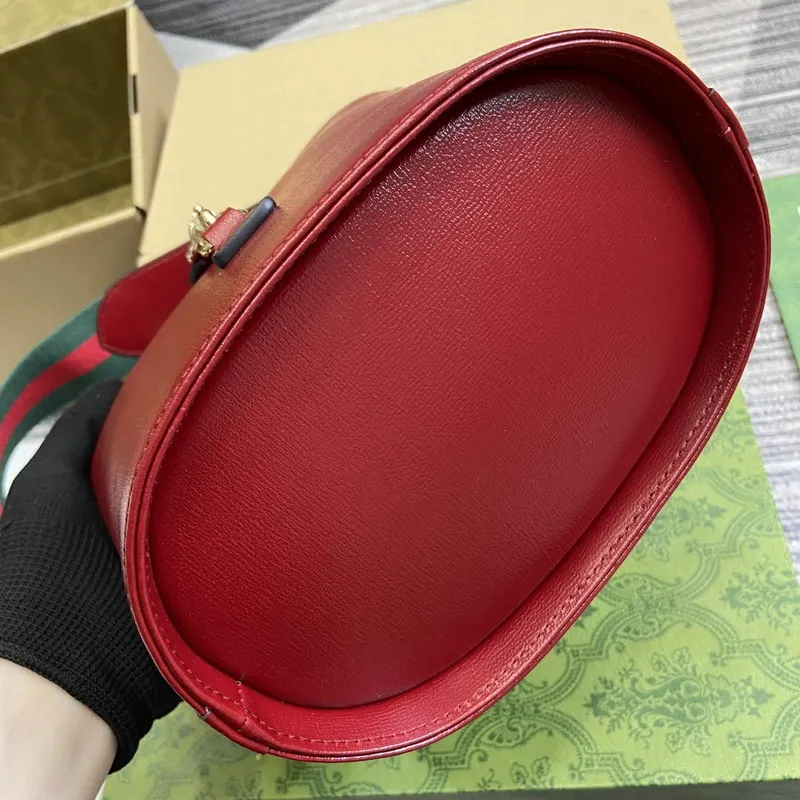Gucci 782908 Mini Bucket Ramenní Taška Červená