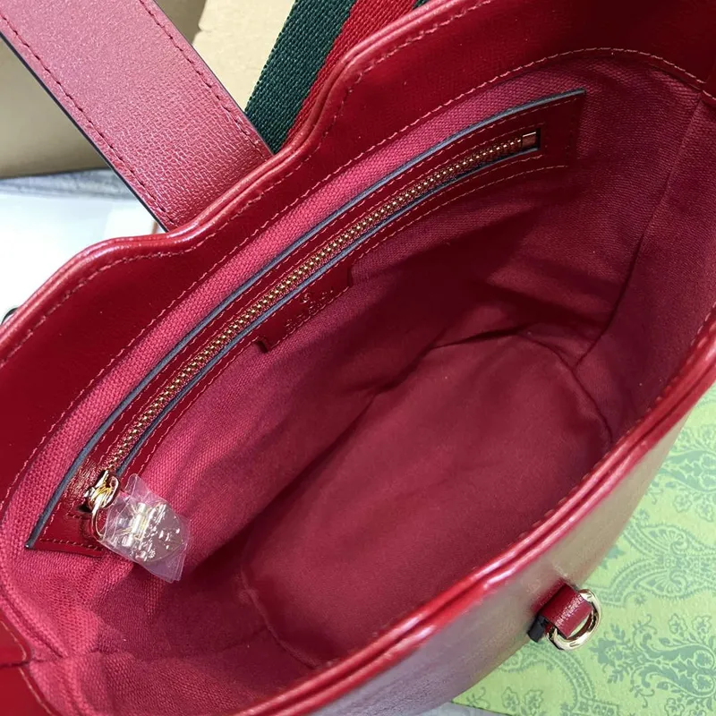 Gucci 782908 Mini Bucket Ramenní Taška Červená