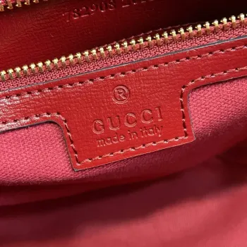 Gucci 782908 Mini Bucket Ramenní Taška Červená