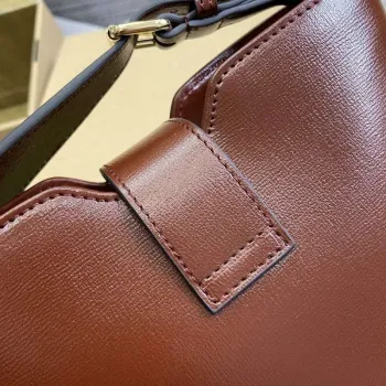 Gucci 782908 Mini Bucket Ramenní Taška Hnědá