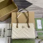 Gucci 779727 GG Marmont malá taška přes rameno bílá