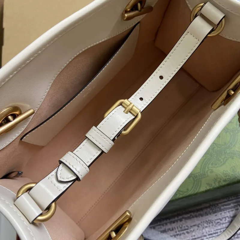 Gucci 779727 GG Marmont malá taška přes rameno bílá