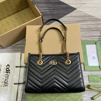 Gucci 779727 GG Marmont malá taška přes rameno černá