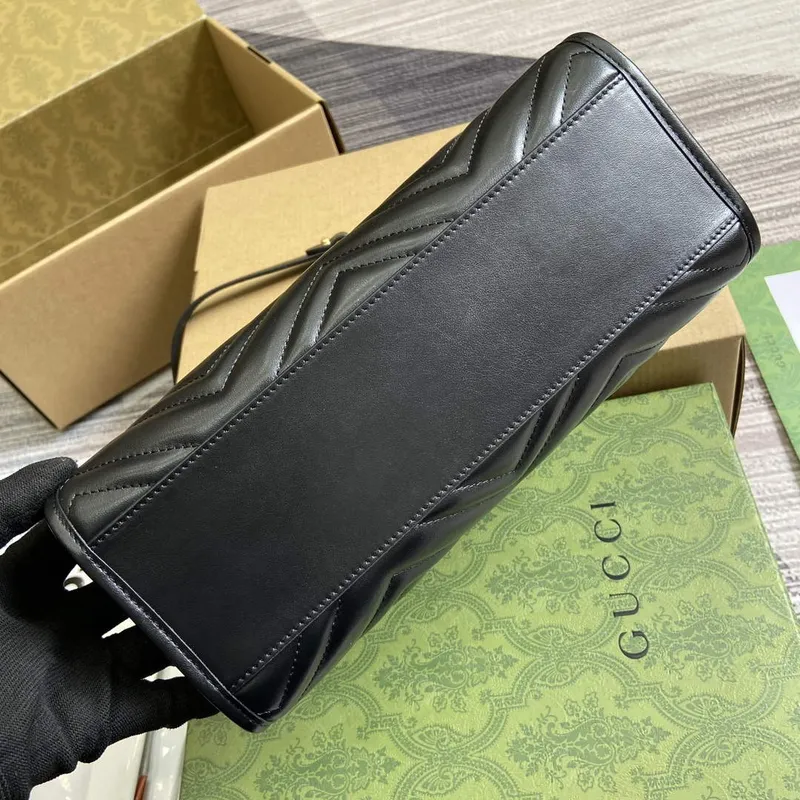Gucci 779727 GG Marmont malá taška přes rameno černá