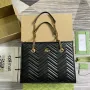 Gucci 779724 GG Marmont Střední Taška přes Rameno Černá