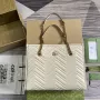 Gucci 779724 GG Marmont Střední Tote Taška Bílá