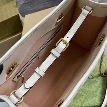 Gucci 779724 GG Marmont Střední Tote Taška Bílá