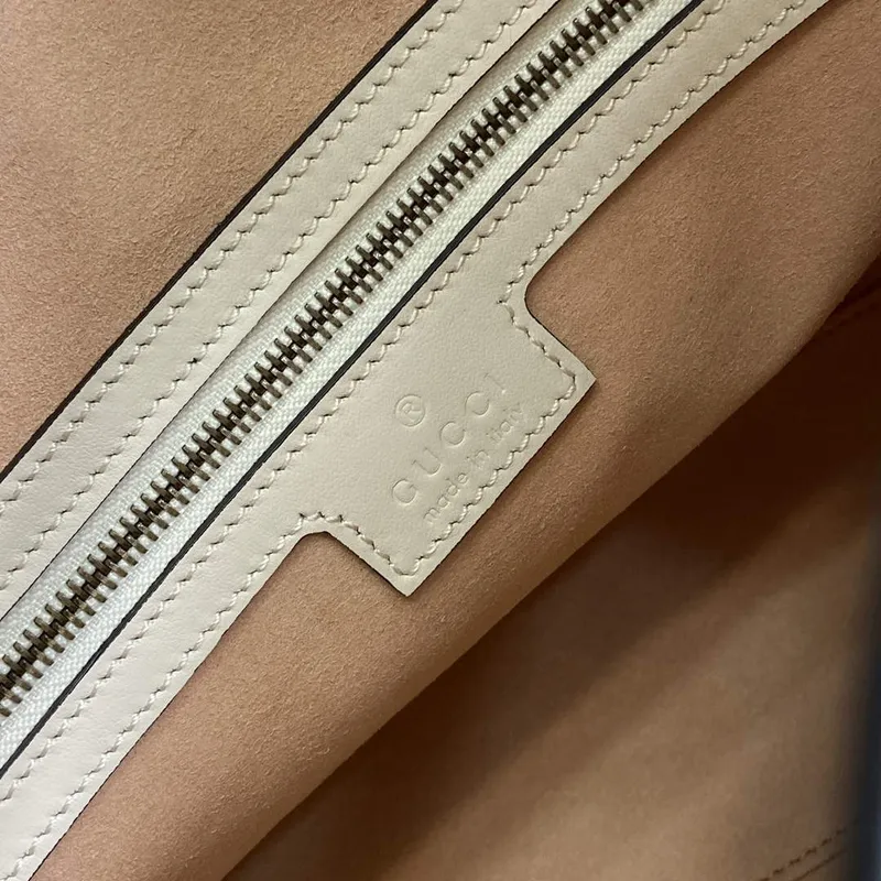 Gucci 779724 GG Marmont Střední Tote Taška Bílá