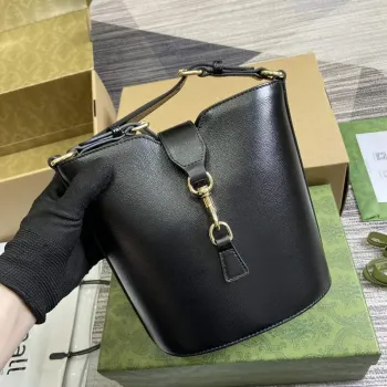 Gucci 782908 Mini Bucket Shoulder Bag Černá