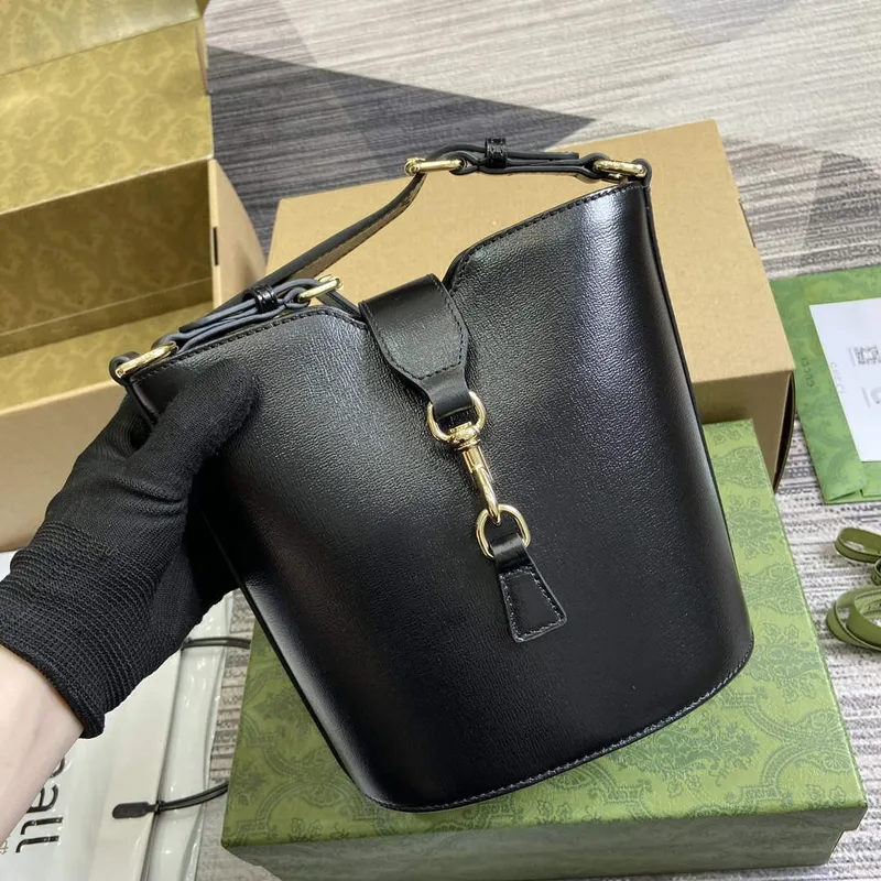 Gucci 782908 Mini Bucket Shoulder Bag Černá