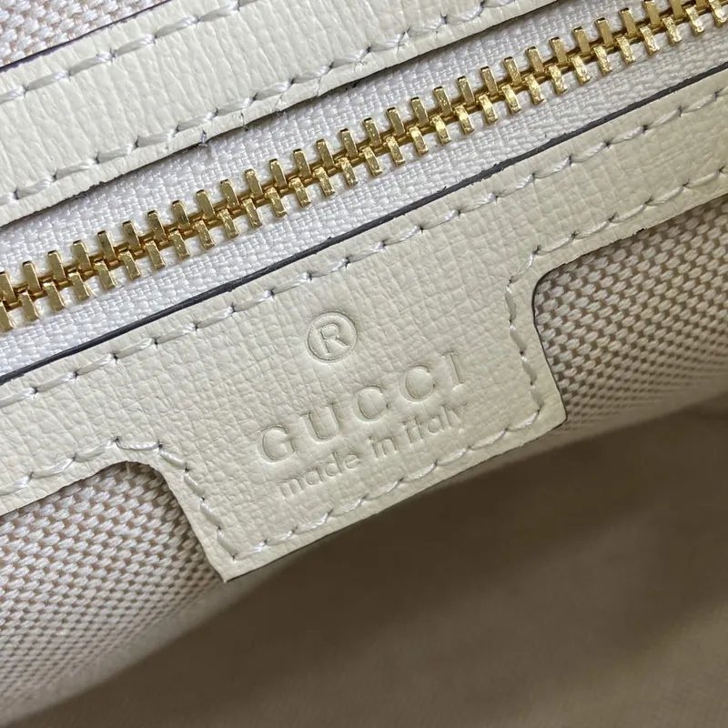 Gucci 782908 Mini Bucket Shoulder Bag Slonová kost