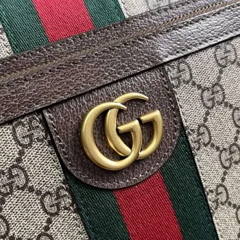 Gucci 745718 Ophidia GG Střední batoh Hnědý
