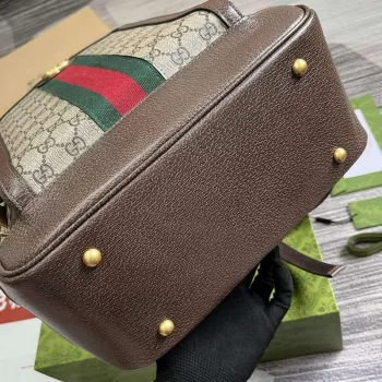 Gucci 745718 Ophidia GG Střední batoh Hnědý