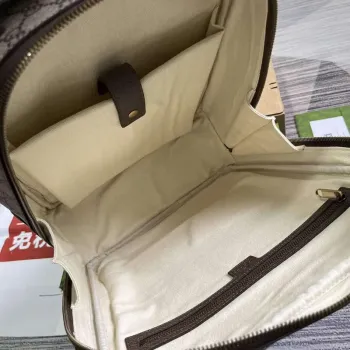 Gucci 745718 Ophidia GG Střední batoh Hnědý