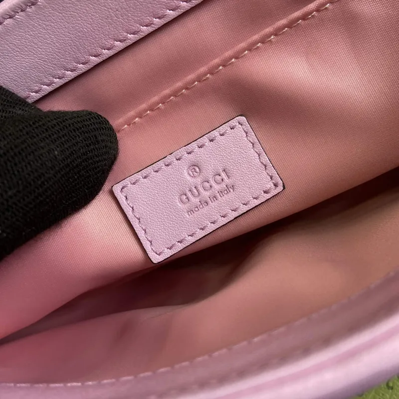 Gucci 764255 Gucci Horsebit Chain Střední kabelka přes rameno Symphony powder