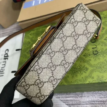 Gucci 658574 Gucci Horsebit 1955 Mini Taška Červený Tisk