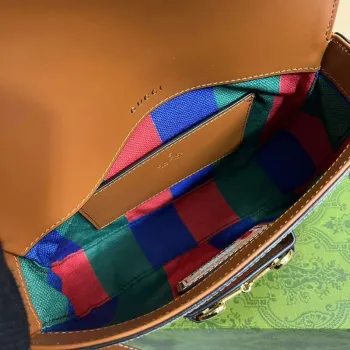 Gucci 658574 Gucci Horsebit 1955 Mini Taška Červený Tisk