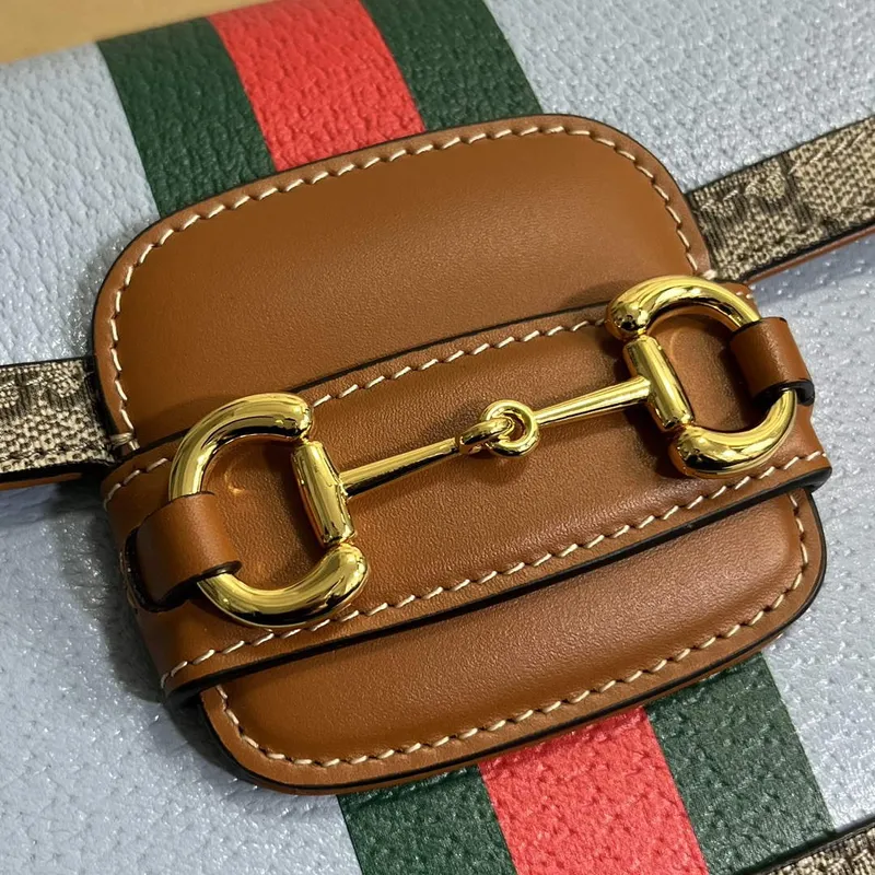 Gucci 658574 Gucci Horsebit 1955 Mini Taška Modrá