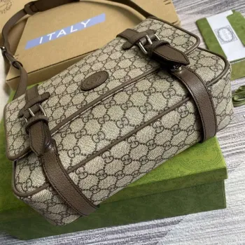 Gucci 658542 GG Messenger Bag Hnědá