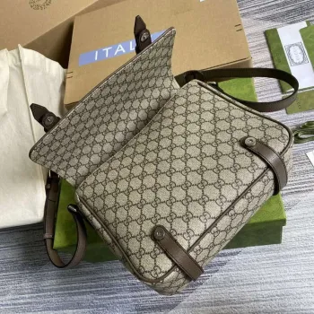 Gucci 658542 GG Messenger Bag Hnědá