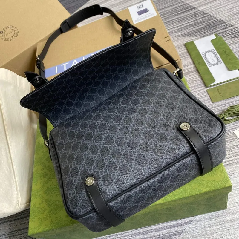 Gucci 658542 GG Messenger Bag Černá