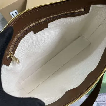 Gucci 726833 Messenger Bag s propleteným G Hnědá