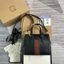 Gucci 547551 Ophidia Malá GG Tote Taška Černá kůže