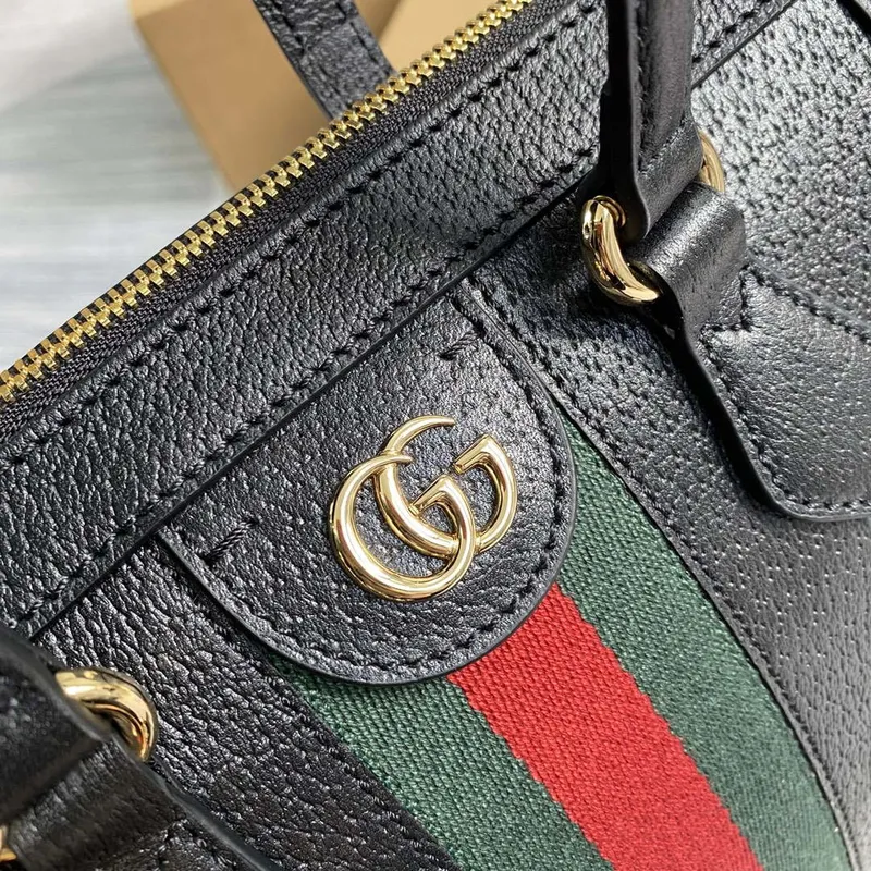 Gucci 547551 Ophidia Malá GG Tote Taška Černá kůže