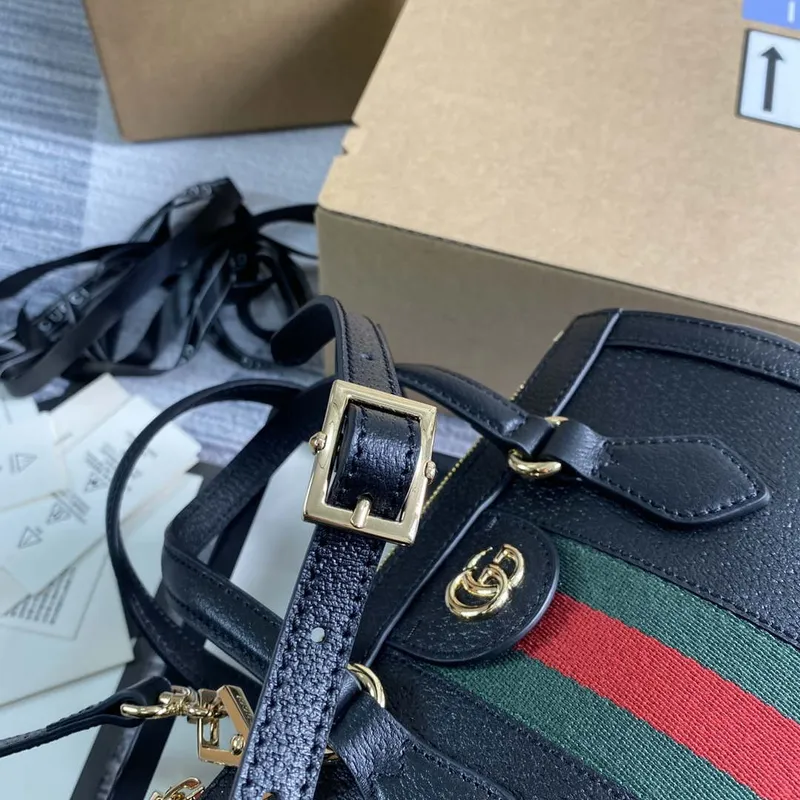 Gucci 547551 Ophidia Malá GG Tote Taška Černá kůže