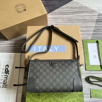 Gucci 752581 Ophidia GG Messenger Bag Šedá