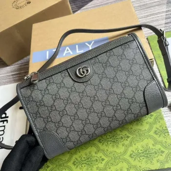 Gucci 752581 Ophidia GG Messenger Bag Šedá