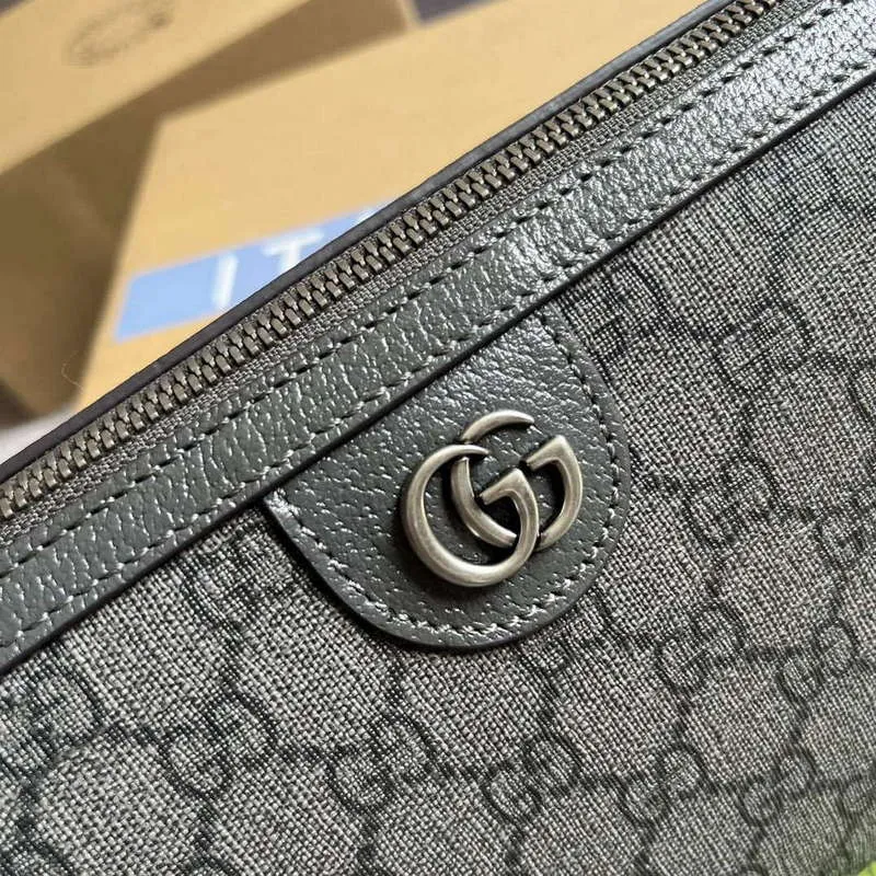 Gucci 752581 Ophidia GG Messenger Bag Šedá