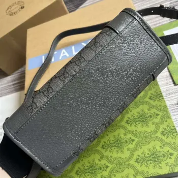 Gucci 752581 Ophidia GG Messenger Bag Šedá