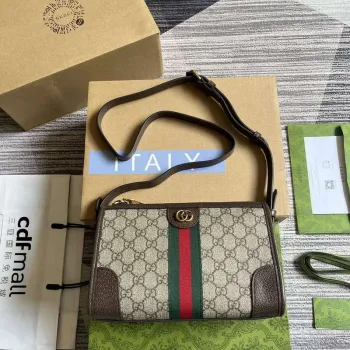 Gucci 752581 Ophidia GG Messenger Bag Hnědá