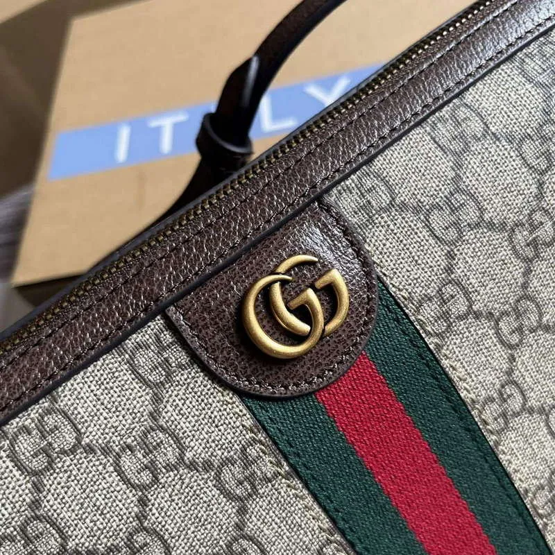 Gucci 752581 Ophidia GG Messenger Bag Hnědá