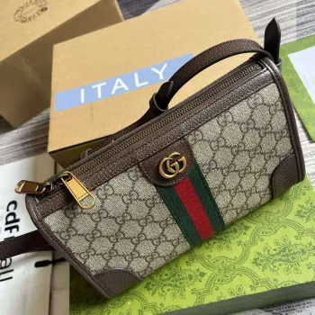 Gucci 752581 Ophidia GG Messenger Bag Hnědá