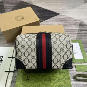 Gucci 739391 Gucci Savoy toaletní taška modrá