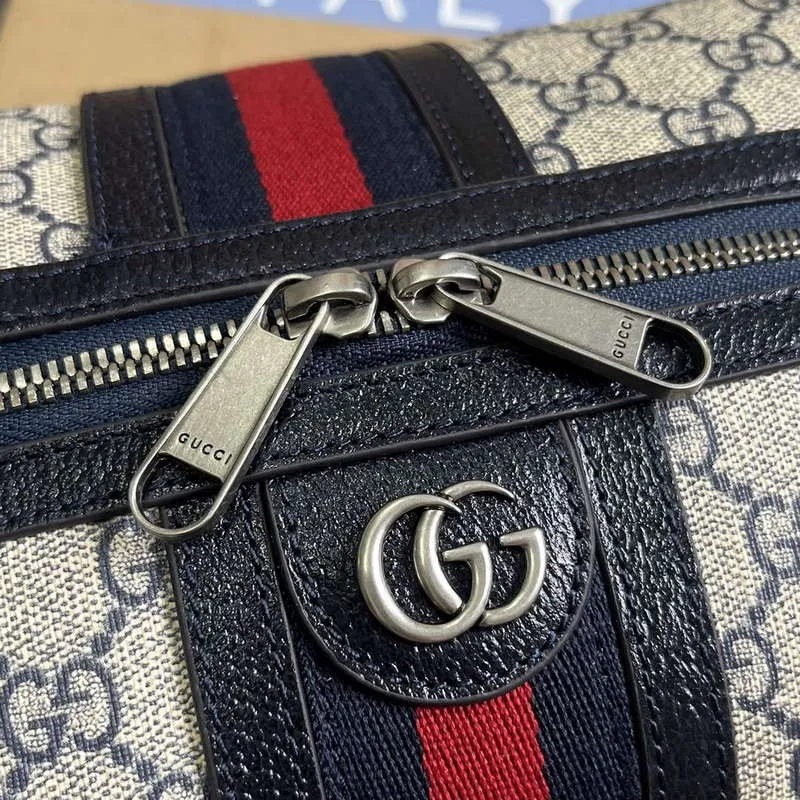 Gucci 739391 Gucci Savoy toaletní taška modrá