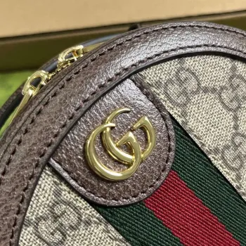 Gucci 725147 Ophidia Mini Chain Bag Hnědá
