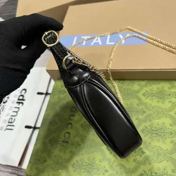 Gucci 760249 Jackie 1961 Super Mini Taška Černá