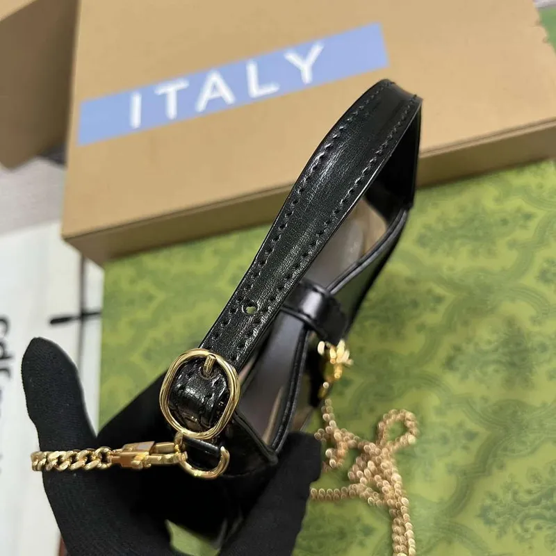 Gucci 760249 Jackie 1961 Super Mini Taška Černá