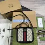 Gucci 772157 Ophidia GG Mini Taška s Horním Uchem Modrá