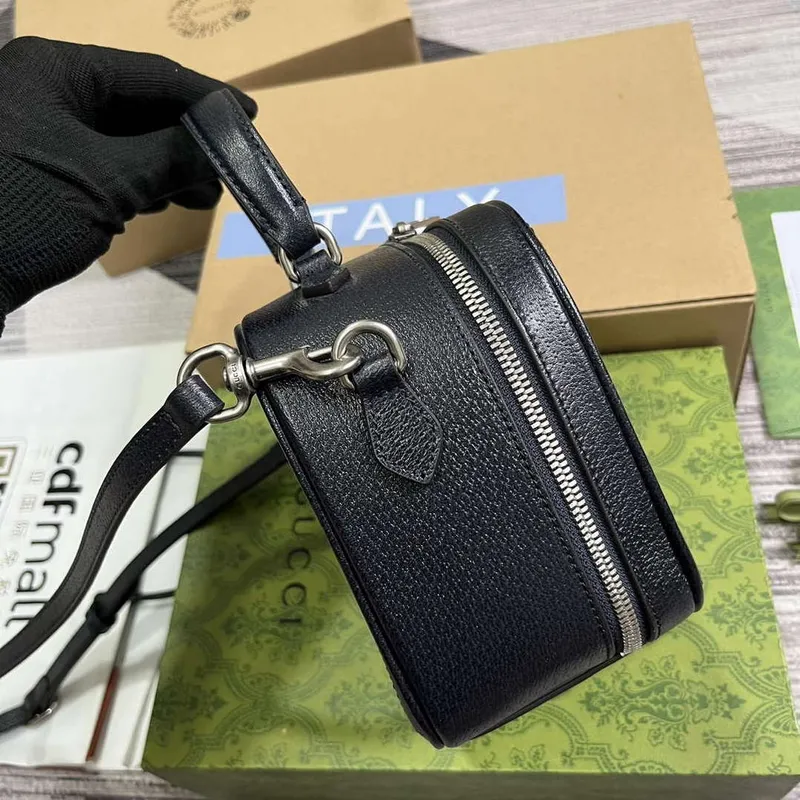 Gucci 772157 Ophidia GG Mini Taška s Horním Uchem Modrá